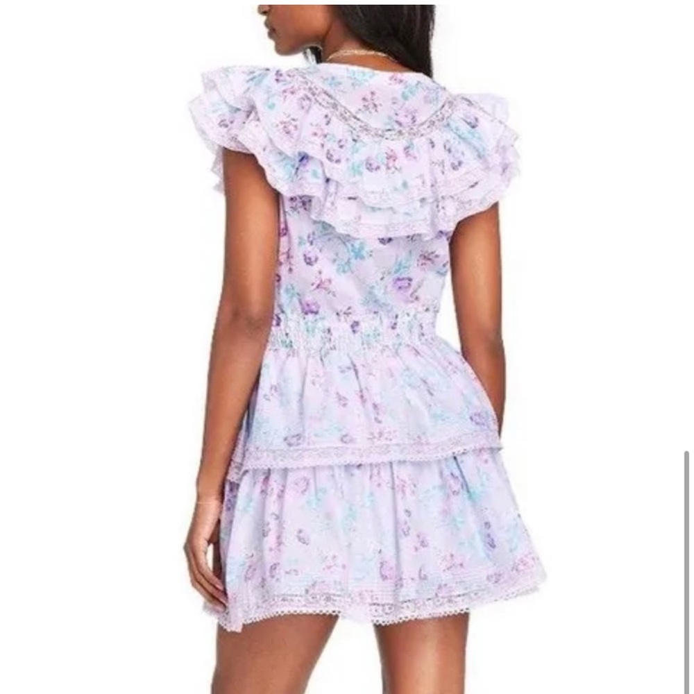 LoveShackFancy Lou Double Ruffle Dress - M